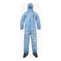 (LKD-SSG428B-4X5X) SafeGard® SMMS Global Pattern Coverall - Respirator Fit Hood, 4X/5X